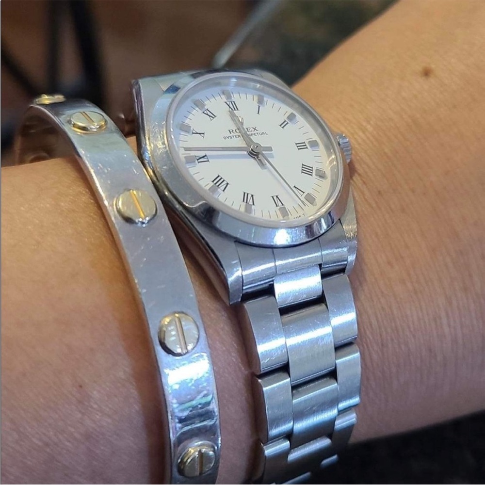 Rolex Silver Timepiece with White Face - Picture 10 of 13